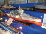 A recently completed HMS Warspite was the centrepiece of the Kirklees MBC display.
